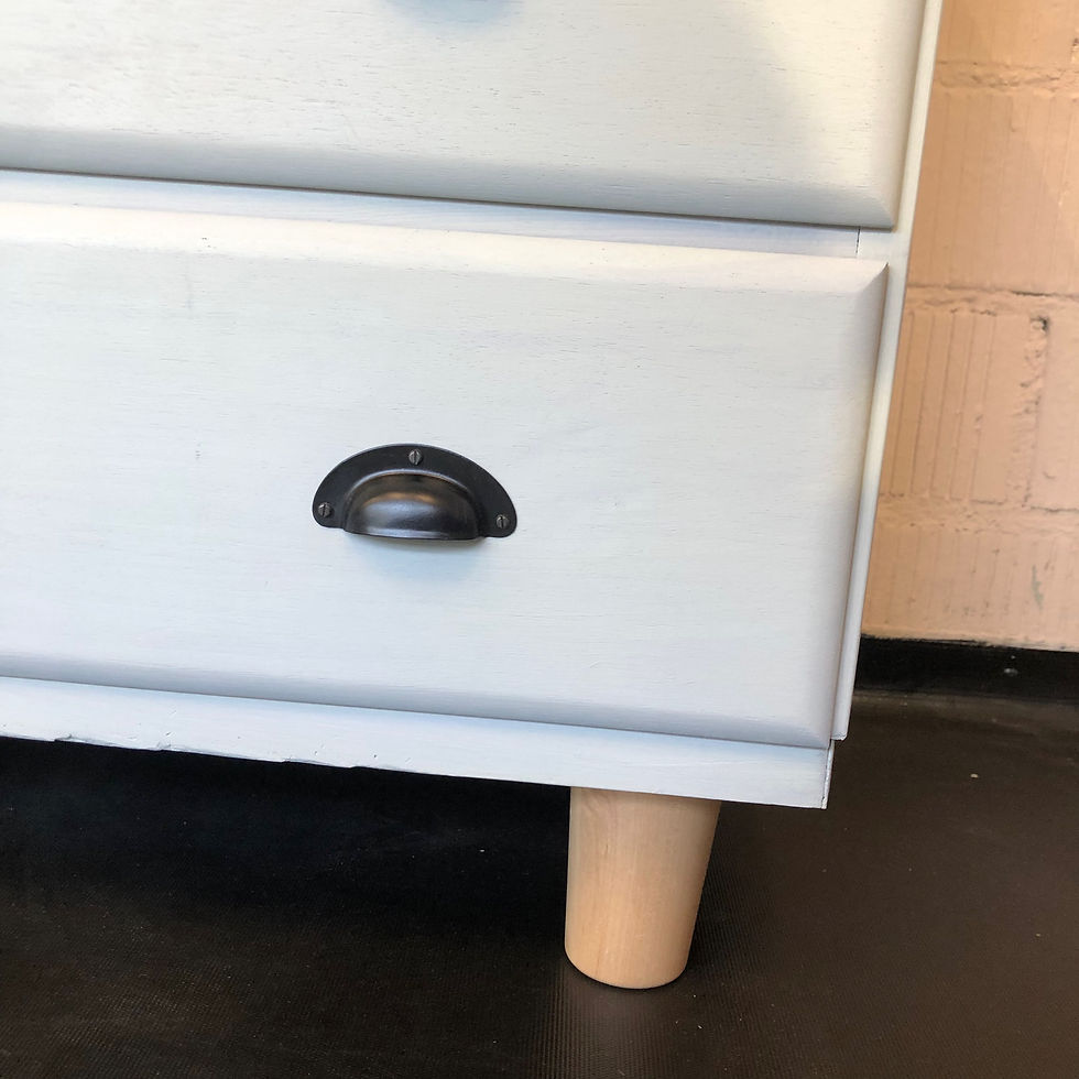 Miniaturbild: vintage Kommode hellblau Kinderzimmer, Fuss