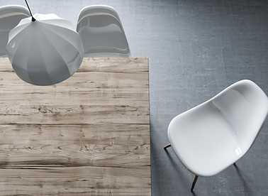 Top Blick auf Table & Chair