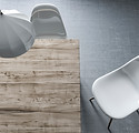 Top Blick auf Table & Chair