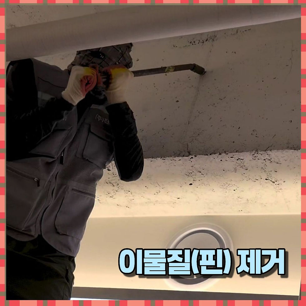 이물질 핀 제거