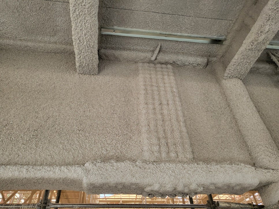 퍼라이트 철골조 내화피복뿜칠