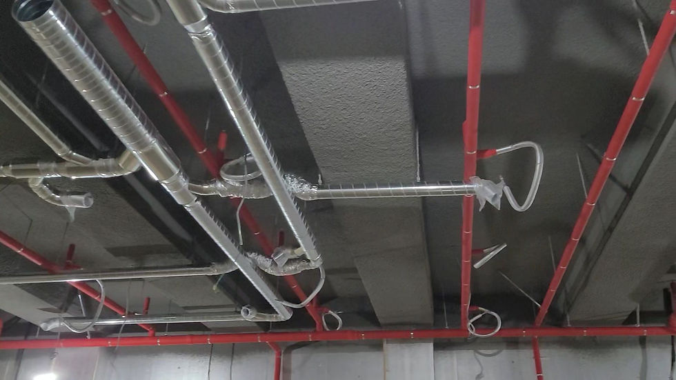 뿜칠공사 완료 후 모습