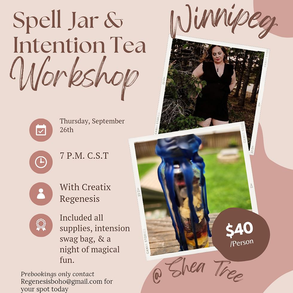 Spell Jar & Intention Tea Workshop - Winnipeg