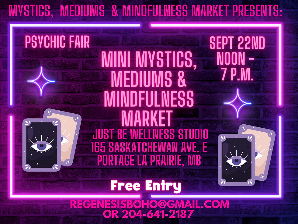 Mini Mystics, Mediums & Mindfulness Market Portage La Prairie