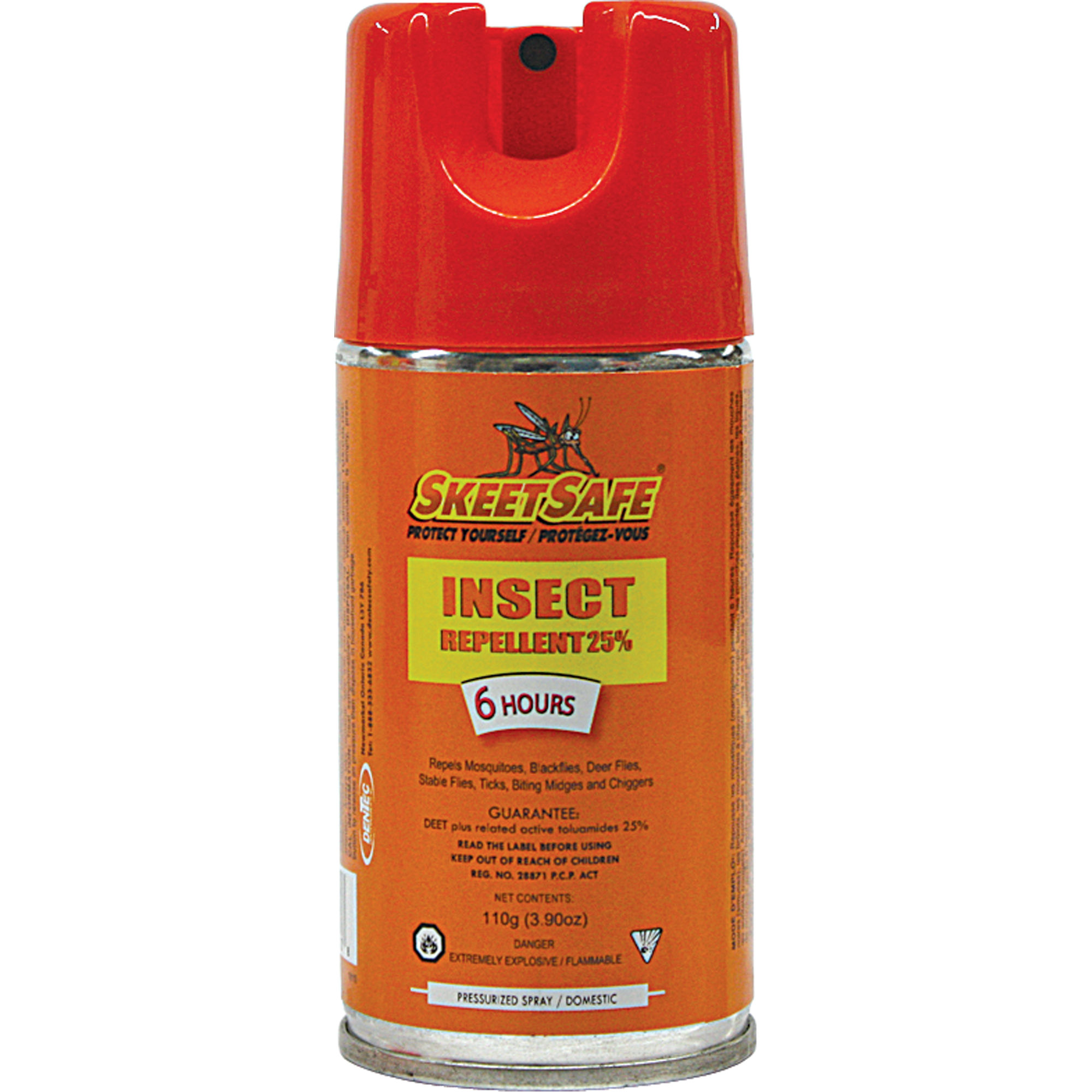 SkeetSafe® Insect Repellent, 25% DEET, Aerosol, 3.9 oz.
