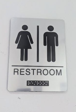 Economy Braille Restroom Signs