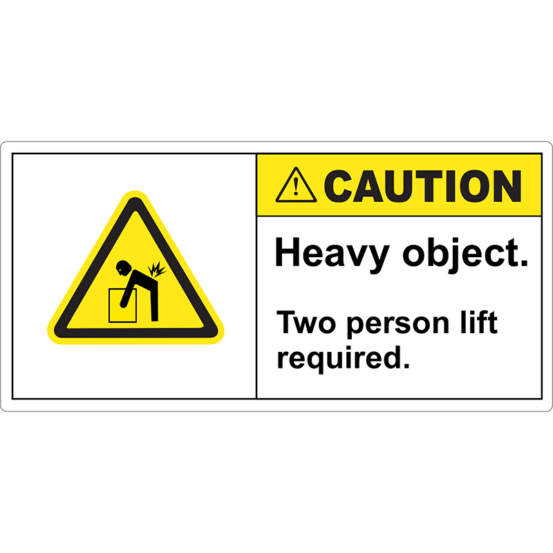 Caution Labels Heavy object