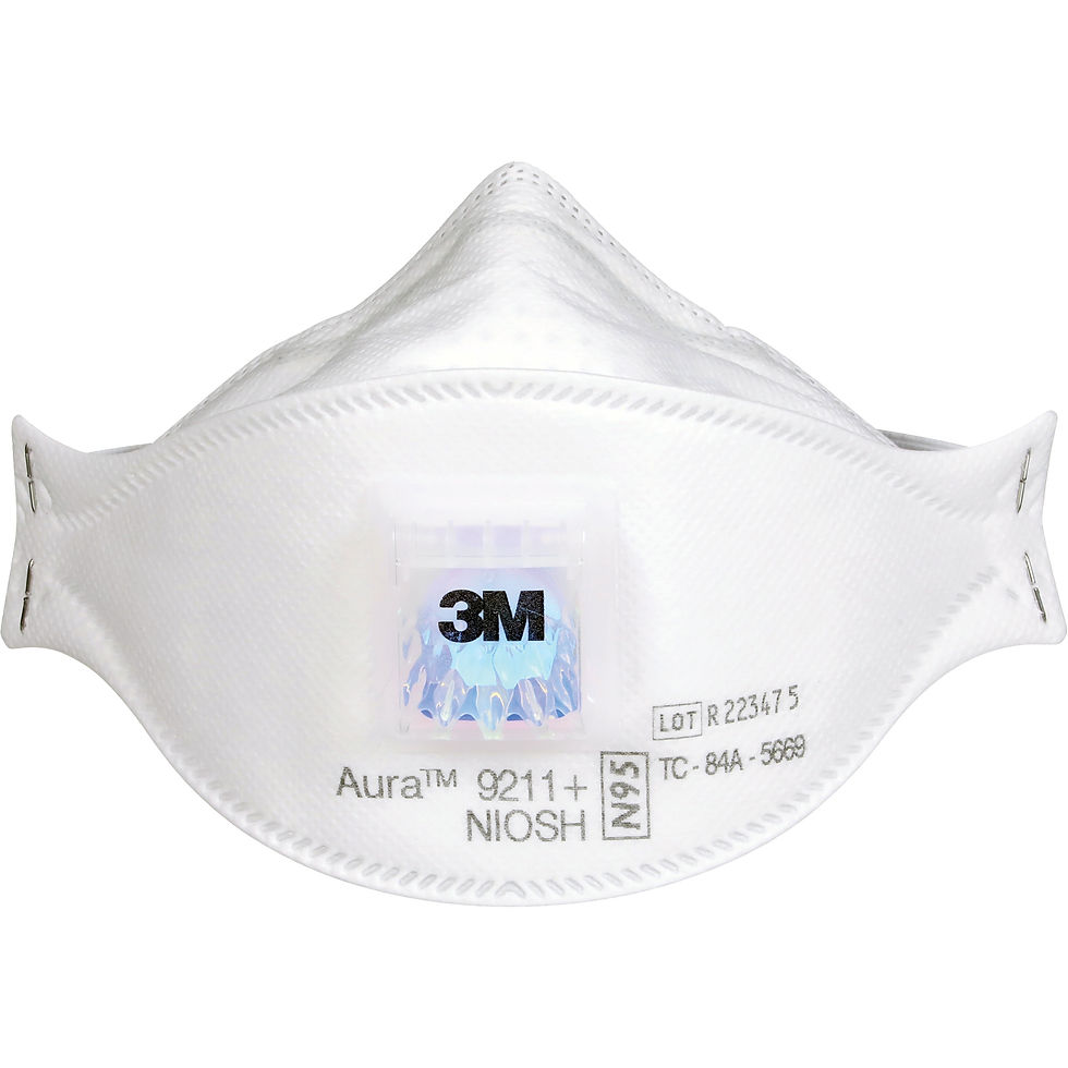 3M 9211+ N95 Flat Fold Respirator with Valve