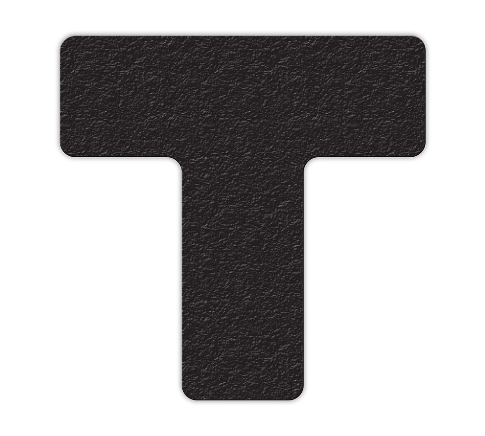 "T" Shaped Lean 5S Marker - 6" H x 6" W  25/Pack