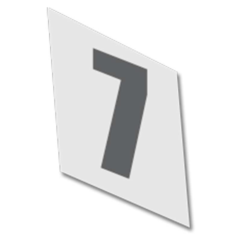 Loading Dock Number Aluminum Signs 12" x 12" or 24" x 24" wholesale