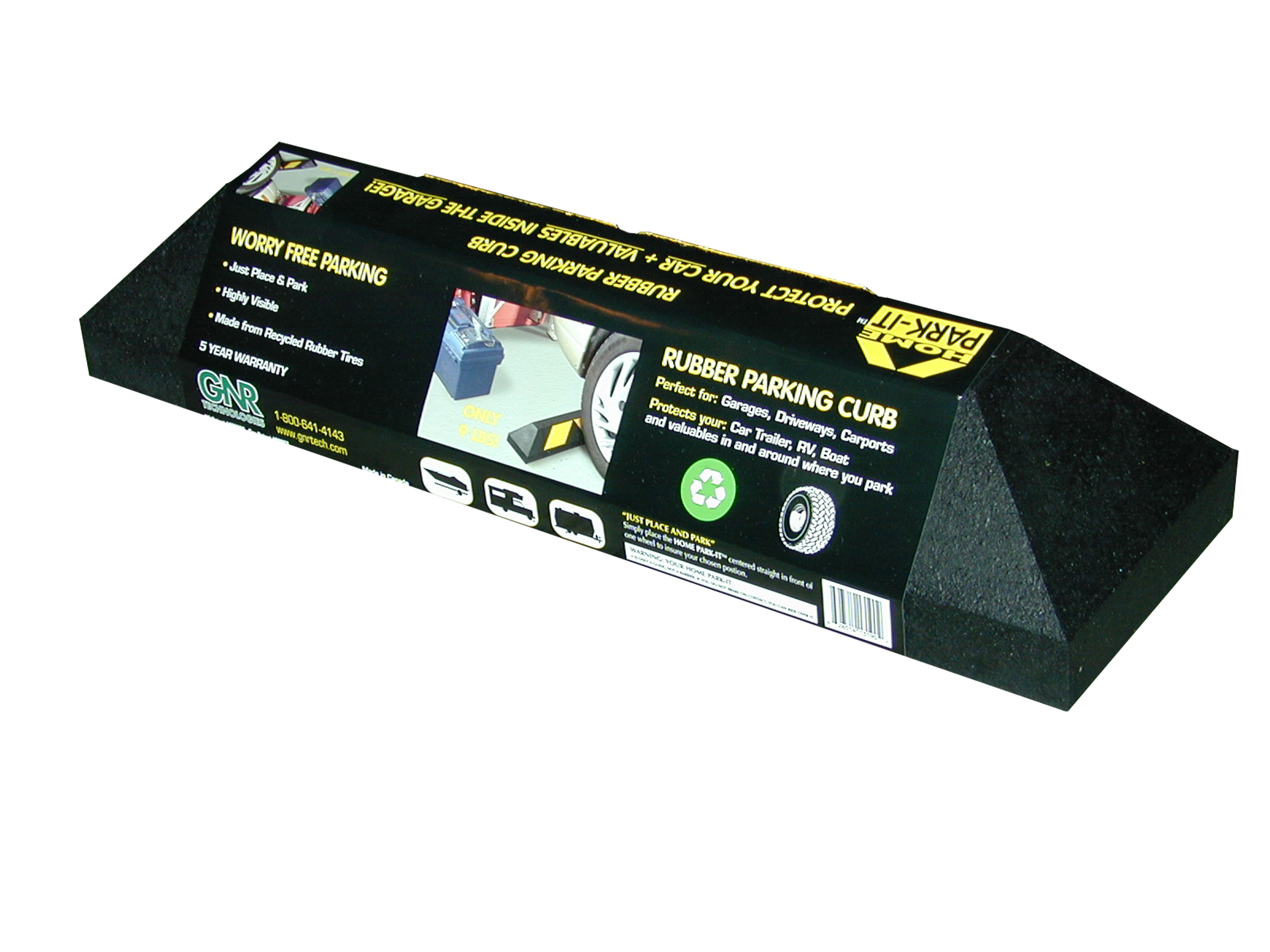 Home Park It® Mini Parking Curbs 100% Recycled Rubber