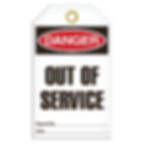 Danger Tag - Out Of Service