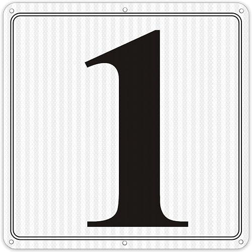 Reflective Dock Number Signs