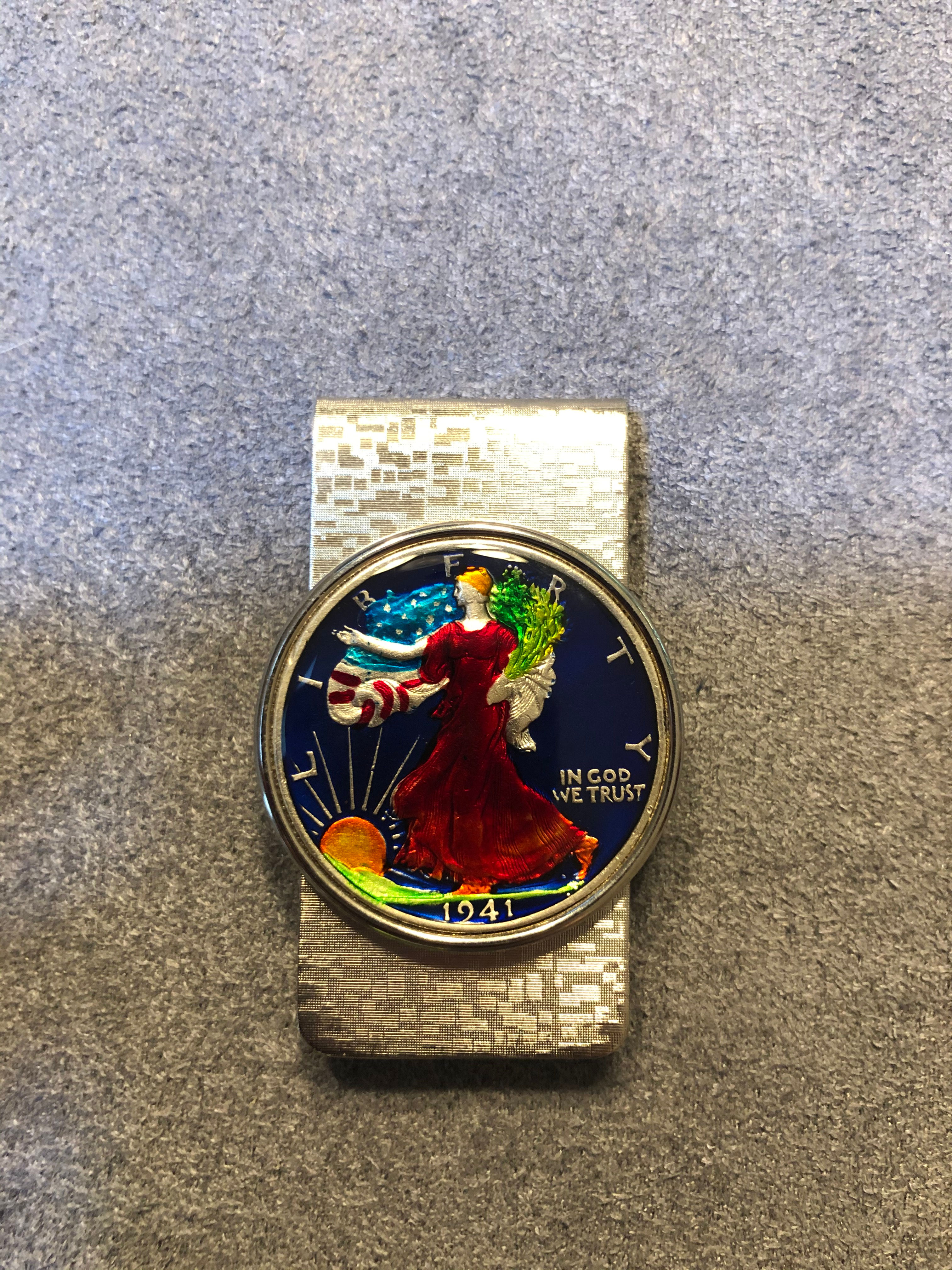 Walking Liberty Half Dollar Money Clip