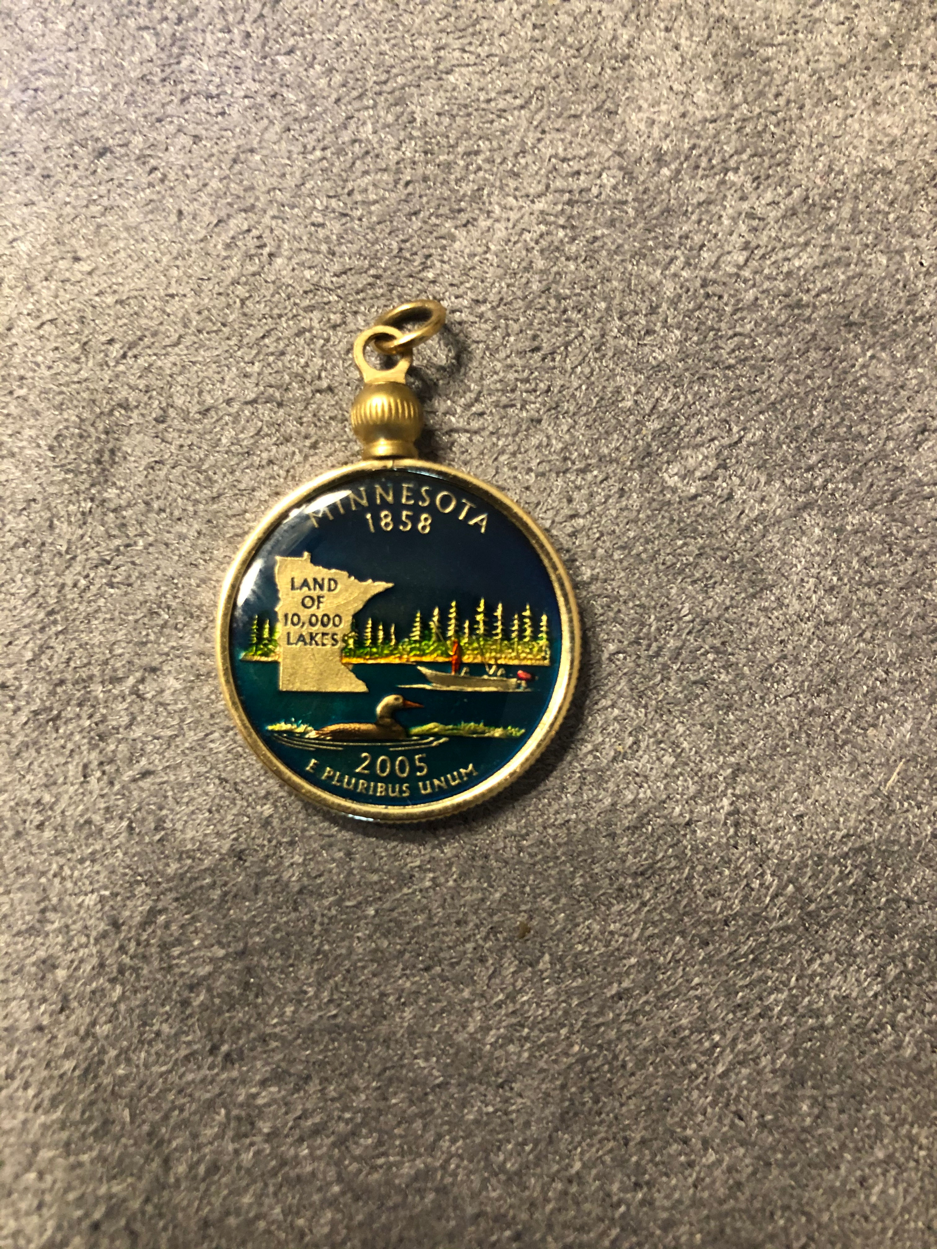 Painted Minnesota State Quarter