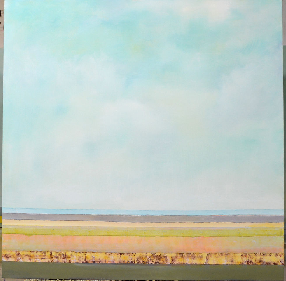 Sun Hasn't Friends 40x40 mixed canvas