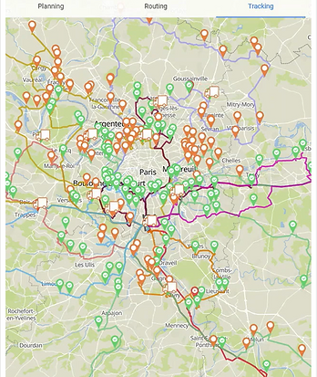 Real Time Driver locations in the Tracking Stage of Tarot Routing