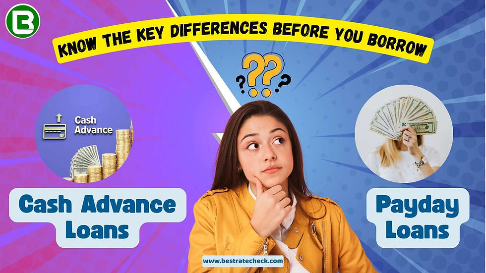 know the key differences before you borrow: cash advance loans vs. payday loans
