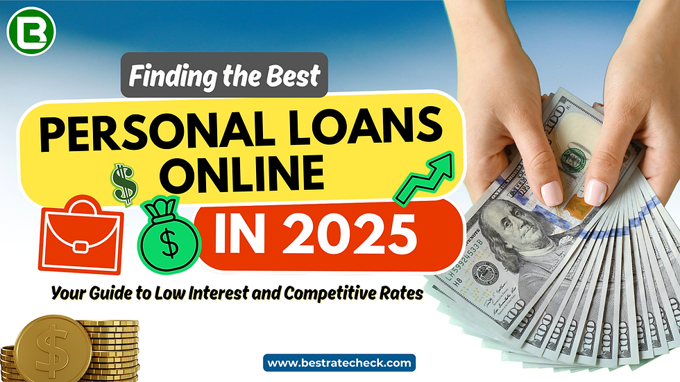 best personal loans online in 2025, your guide to low interest and competitive rates.