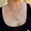 Thumbnail: Amethyst and Quartz double pointed necklace