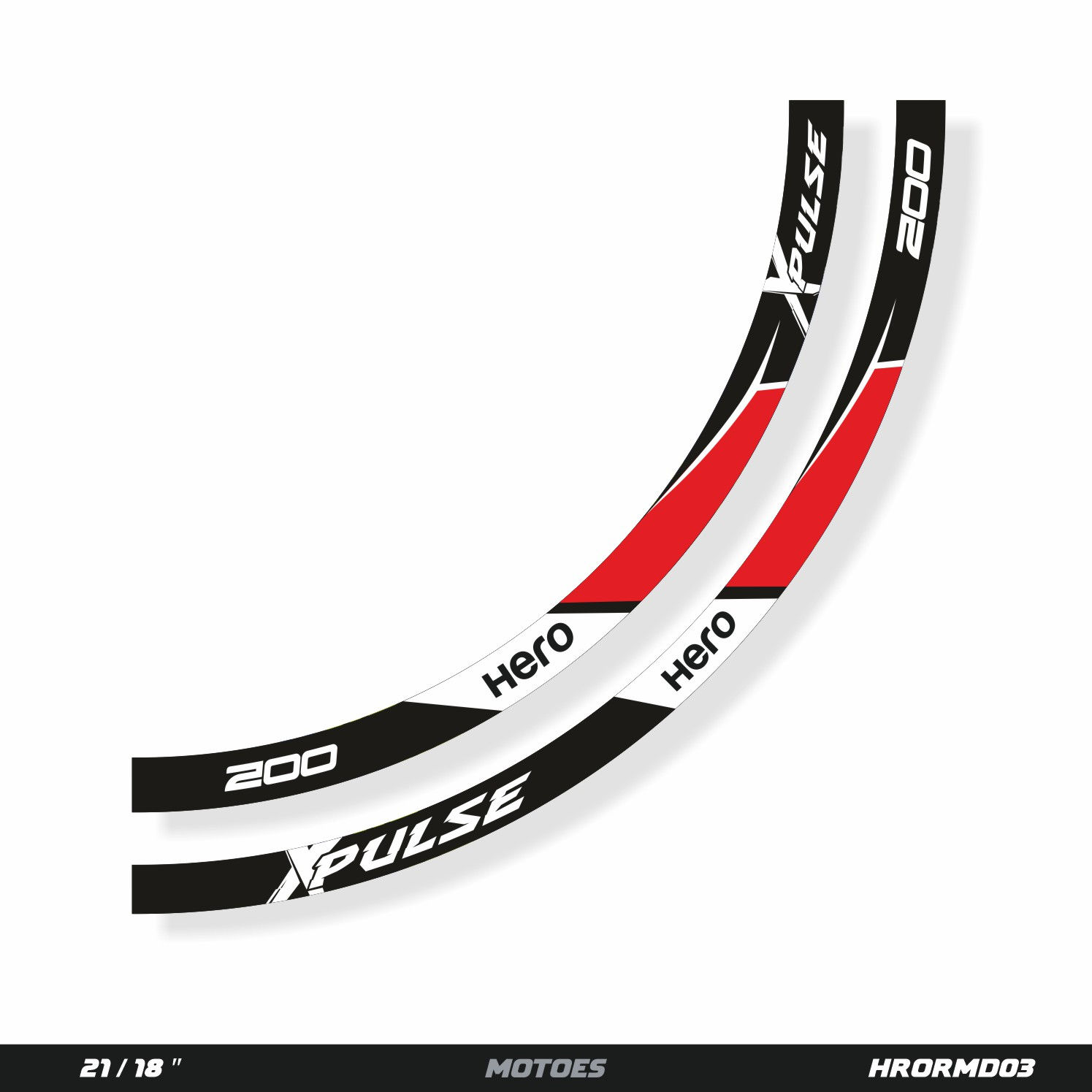 MOTOES RIM DECAL KIT - FOR HERO