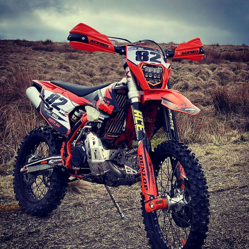 Thumbnail: BASHPLATE WITH PIPE GUARD FOR KTM-HUSQVARNA TE-TPI-2017-2019