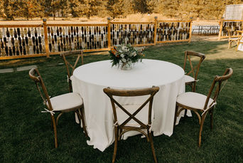 wine fence in the background