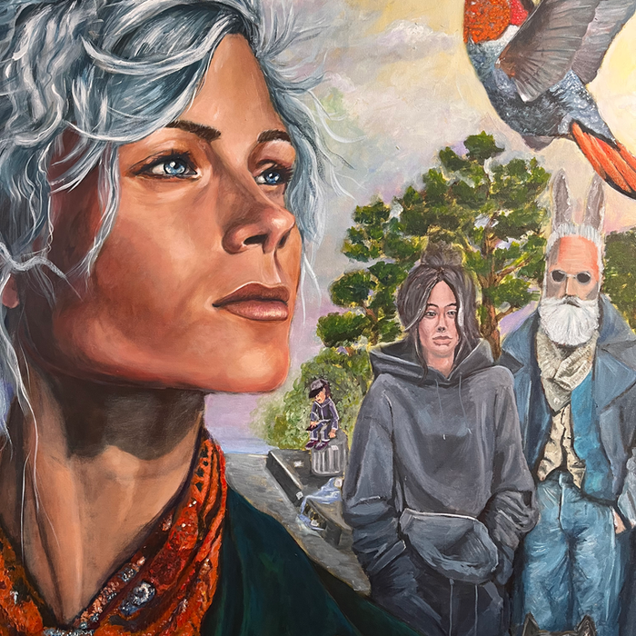 space | time | quiet
painting by SHO, acrylic 100cm x 120cm