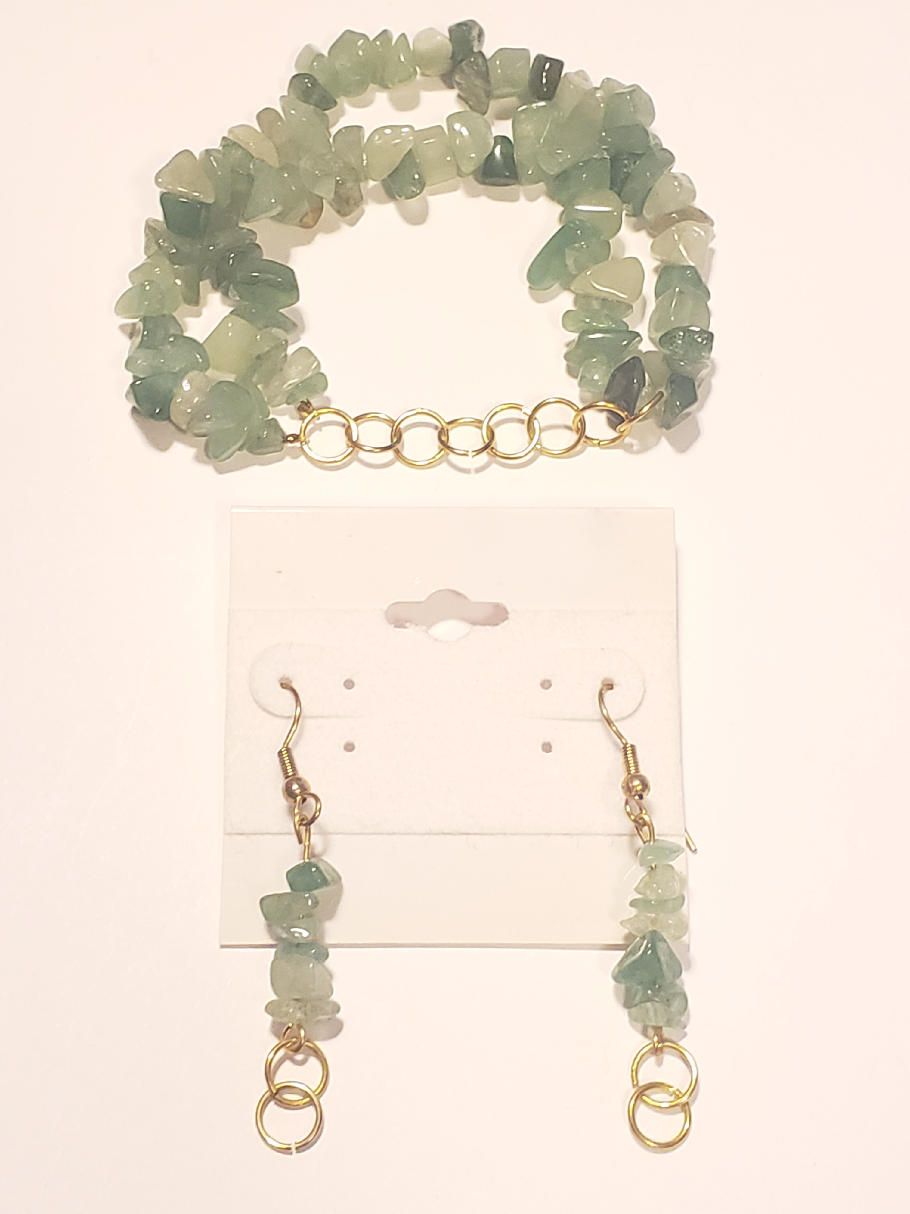 2pc Green Aventurine Set