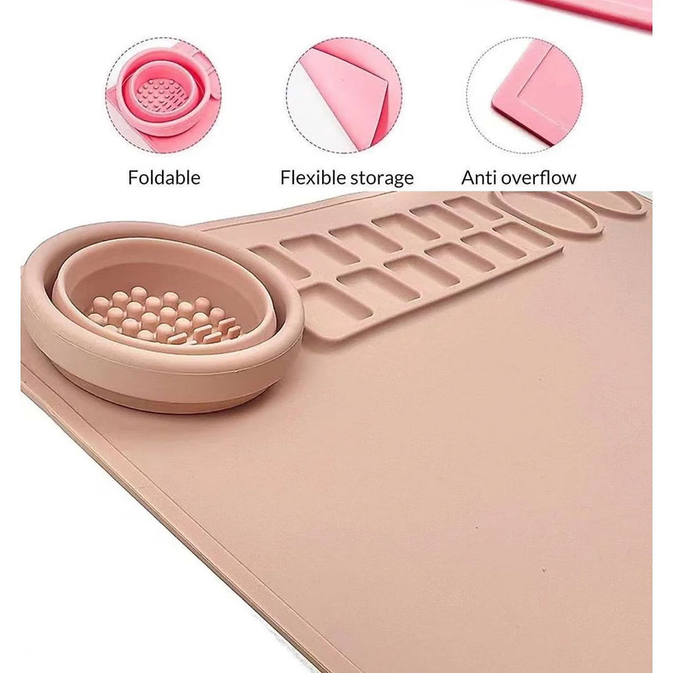 Thumbnail: Kids Silicone Artist Painting Palette Mat with Water Cup