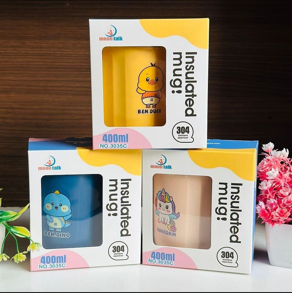 Thumbnail: Stainless steel sippy mugs with lid
