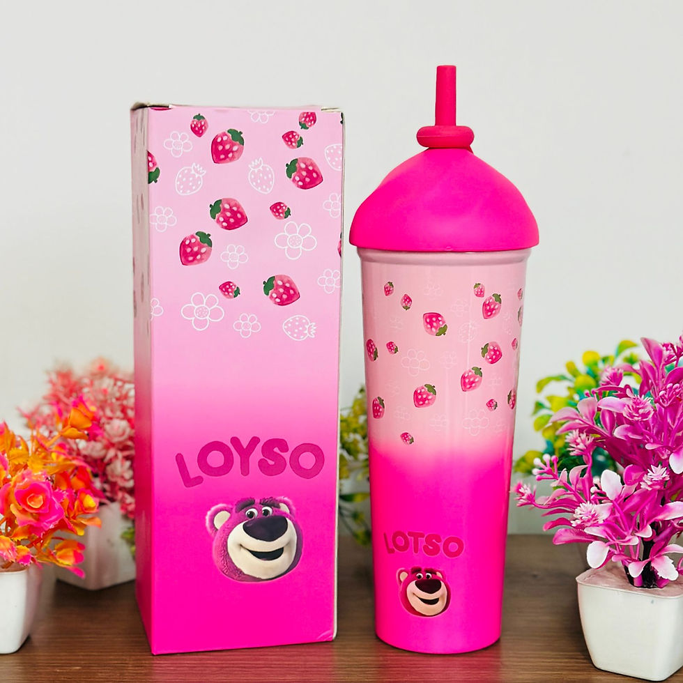 Thumbnail: Kids Charecter print Steel sipper tumbler 800ml