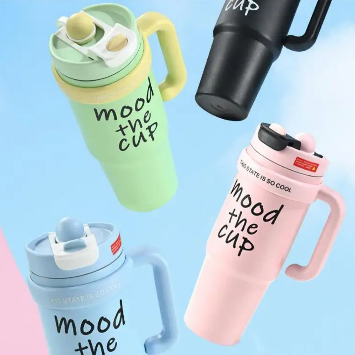 Trendy tumblers with handle - 900ml 