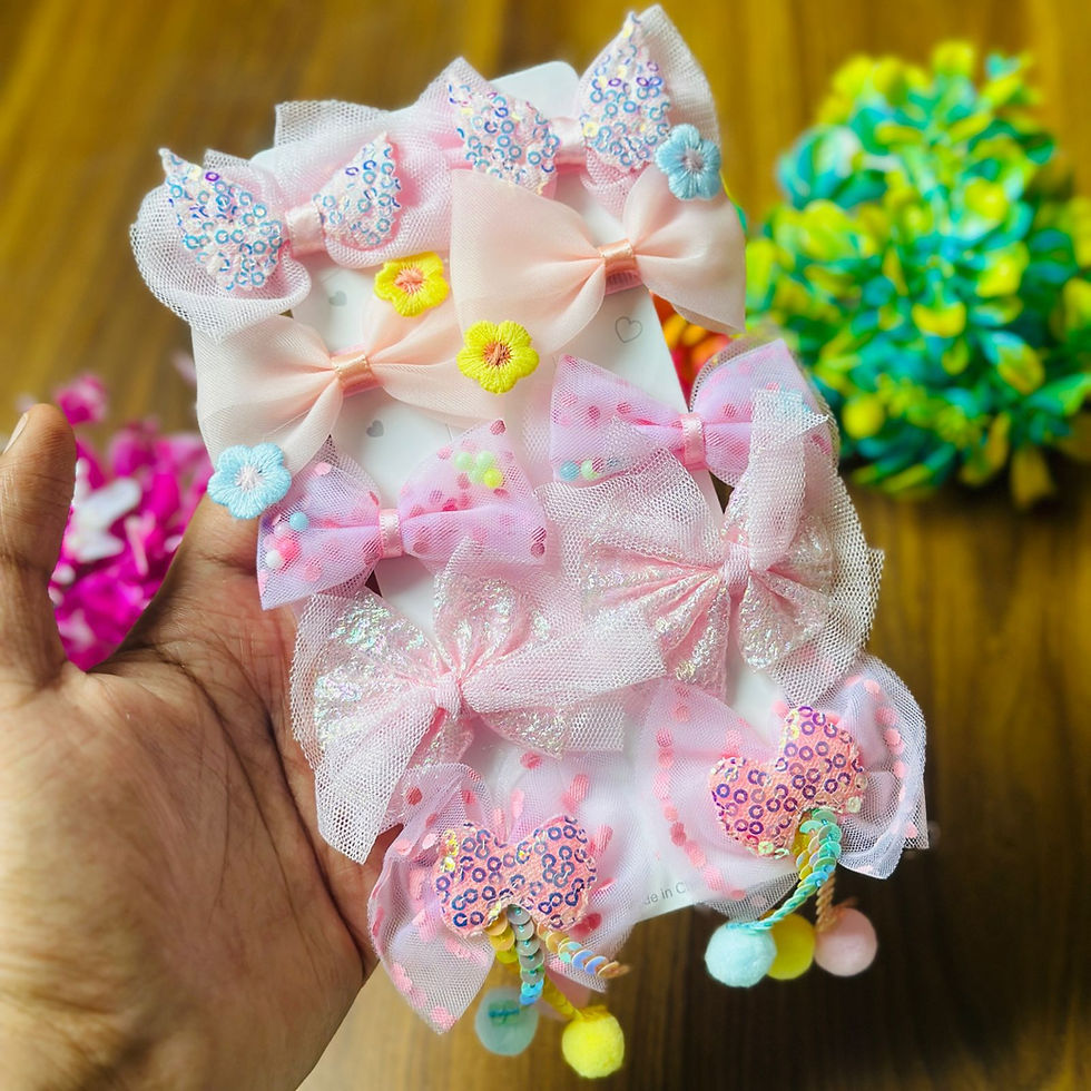 Thumbnail: Pack of 10 hair accessories clip card