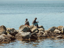 Fishing on the South Jetty