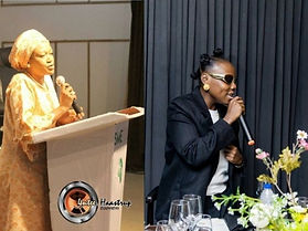 Teni Joins Remi Tinubu on Stage at IWD Event in Akwa Ibom