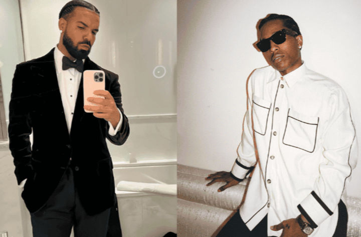 A$AP Rocky dismisses rumours of a feud with Drake, saying the alleged beef is exaggerated and not real.