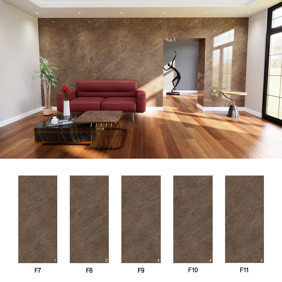 Panneau décoratif effet marbre brun strié