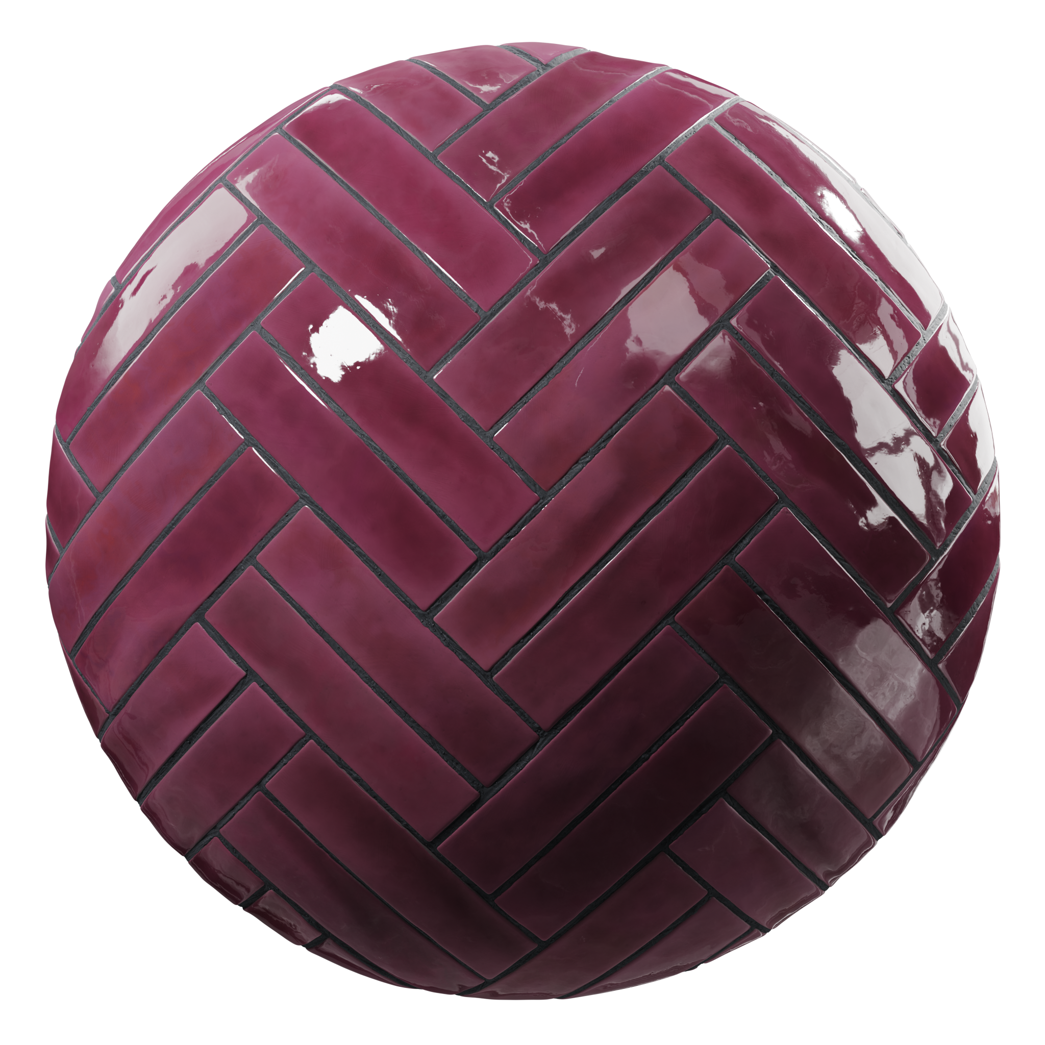 Carbon Tiles Ceramic Herringbone Panel 18