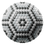 Miniaturbild: Carbon Penny Round Tile Greyscale Hexagons Panel 35