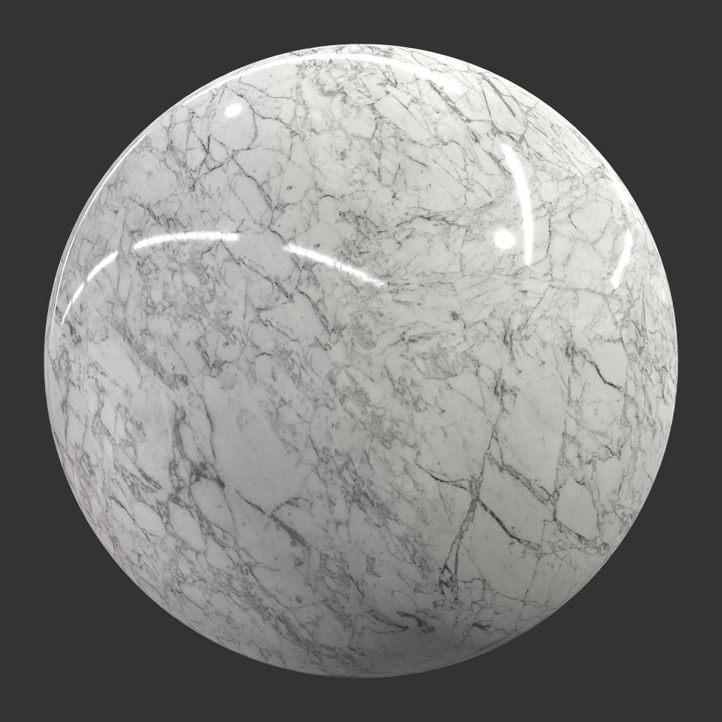 Carbon Carrara Marble Panel 24