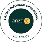 ANZAED Credentialed Eating Disorder Clinician logo.