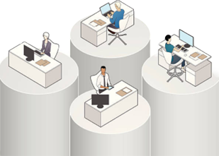 Figure 1 Data silos in a company