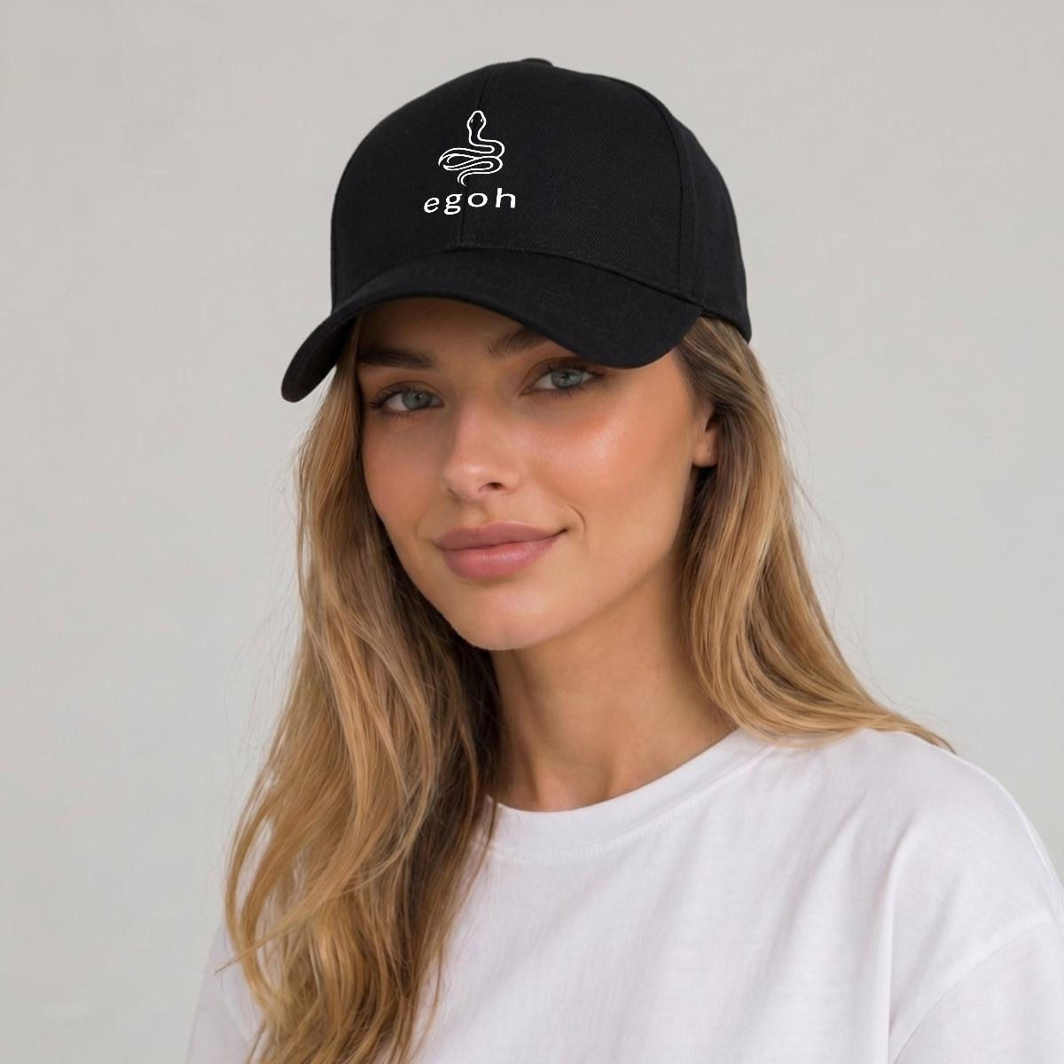 Egoh Snake Logo Hat VS1- Black/White