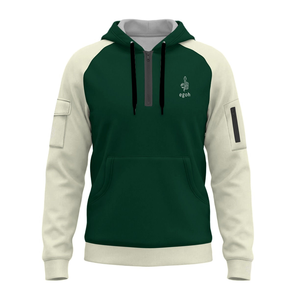 She Loves My Egoh VS1 Hoodie- Green&Creme