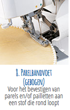 Thumbnail: Overlock voetenset 8 Stuks