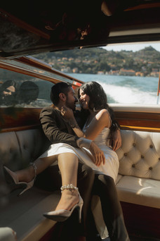 Lake Como Italy Boat Wedding Photographer 