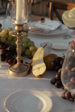 intimate wedding modern Fruit decor