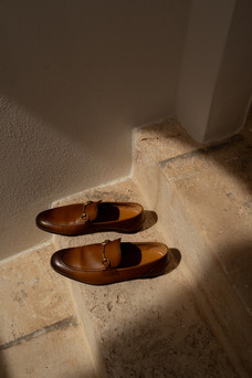 Luxe groom shoes for elopement
