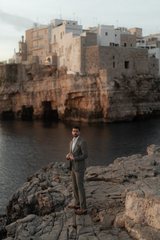 Polignano a Mare Italy Elopement Wedding Photographer